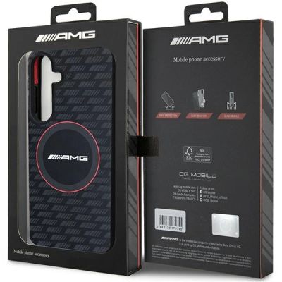 8. Etui AMG Silicone Carbon Pattern MagSafe na Samsung Galaxy S24 - czarne