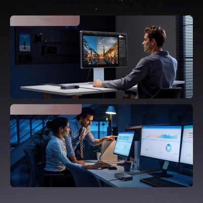 5. Switch Ugreen przełącznik ethernet 6-Portowy 1Gb/s z PoE - szary