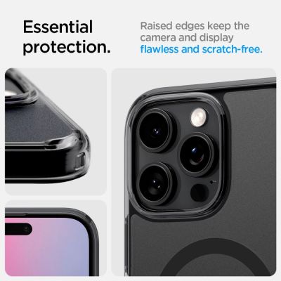 12. Etui Spigen Ultra Hybrid na iPhone 16 Pro - czarne