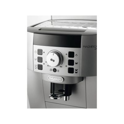 10. Ekspres ciśnieniowy automatyczny DeLonghi Magnifica S ECAM 22.110.SB (1450W; kolor srebrny)