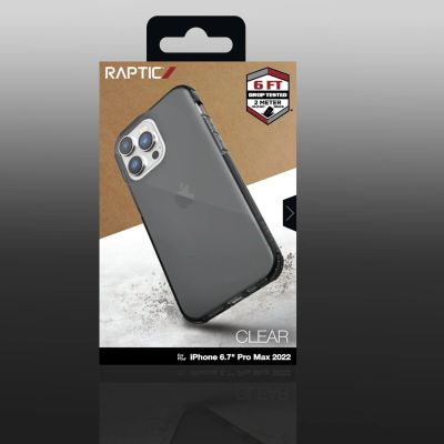 3. Raptic X-Doria Clear Case etui iPhone 14 Pro Max pancerny pokrowiec czarny