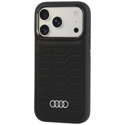 3. Etui Audi GT Synthetic Leather MagSafe na iPhone 18 Pro / 17 Pro - czarne