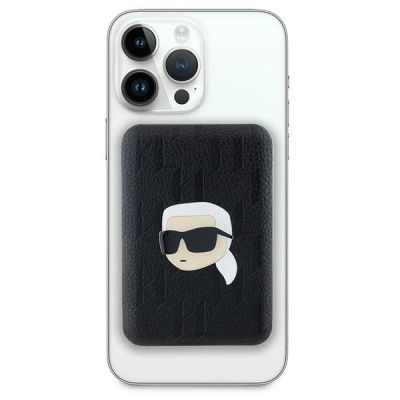 2. Powerbank Karl Lagerfeld Karl Head Pin MagSafe indukcyjny 5000mAh 16W - czarny