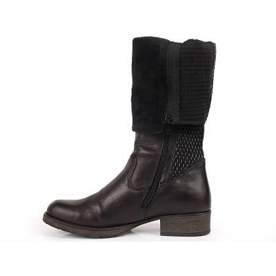 4. Kozaki skórzane Rieker W Z9591-00 czarne 