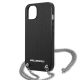 6. Etui Karl Lagerfeld Leather Textured and Chain na iPhone 13 / 14 / 15 6,1" - czarne