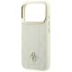 14. Etui Guess Stripe Peony 4G Logo MagSafe na iPhone 18 Pro Max / 17 Pro Max - beżowe