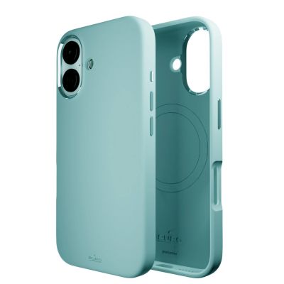 8. Etui silikonowe Puro Icon Mag Pro MagSafe do iPhone 16 - zielone