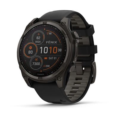 5. Zegarek Garmin Fenix 8 Solar Sapphire Titanium Carbon Grey