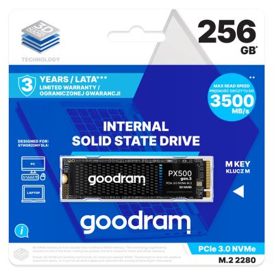 4. SSD GOODRAM PX500 GEN.3 PCIe 3x4 256GB M.2 2280 RET