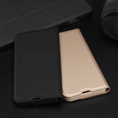 23. Dux Ducis Skin Pro kabura etui pokrowiec z klapką iPhone 13 Pro Max złoty