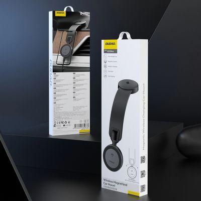 7. Ładowarka samochodowa Dudao F21 Pro 15W indukcyjna MagSafe - czarna