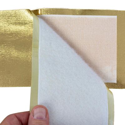 3. KOKARDA NA DRZWI 33x42CM WSTĄŻKA ZŁOTA