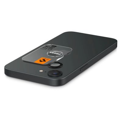 5. Osłona aparatu Spigen Optik Pro GLAS.TR "Ez Fit" 2-pack na iPhone 16e / 17e - czarna