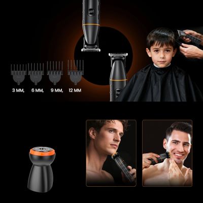 16. Trymer MAXGROOM LK-892 wielofunkcyjny z wymiennymi końcówkami - czarny