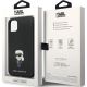 8. Etui Karl Lagerfeld Silicone Ikonik Metal Pin na iPhone 11 / Xr - czarne