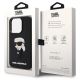 8. Etui Karl Lagerfeld Rubber Ikonik 3D na iPhone 14 Pro - czarne