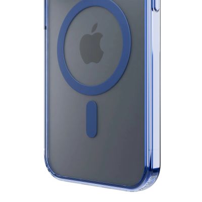 2. Etui 3mk Frosty MagCase Blue na Apple iPhone 14 - przezroczyste