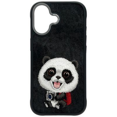 3. Etui Nimmy Big Eyed Pet 2.0 Panda do iPhone 17 - czarne