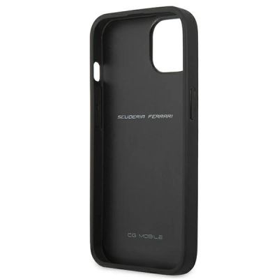 7. Etui Ferrari On Track Carbon Stripe na iPhone 13 mini - czerwone