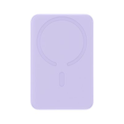 2. Powerbank Baseus Magnetic Mini indukcyjny 10000mAh 20W - fioletowy + kabel USB-C - USB-C