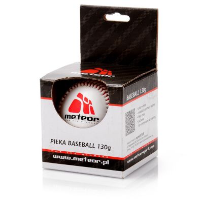 2. Piłka Baseball Meteor skóra syntetyczna 13130