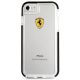 3. Etui Ferrari Shockproof na iPhone 7 / 8 / SE 2020 / SE 2022 - przezroczysto-czarne