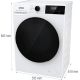 11. Pralko-suszarka GORENJE WD2PA964ADT/PL G600 | 9/6 kg | 1400 obr/min | klasa A-30%/D | SteamTech | AirDry | ExtraHygiene | WiFi ConnectLife | grafitowy