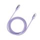 7. Kabel Orico CDX 100W 5A Power Delivery USB-C - USB-C 1m - fioletowy