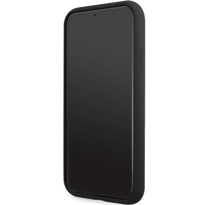 5. Etui Karl Lagerfeld Silicone Signature na iPhone 11 / Xr - czarne