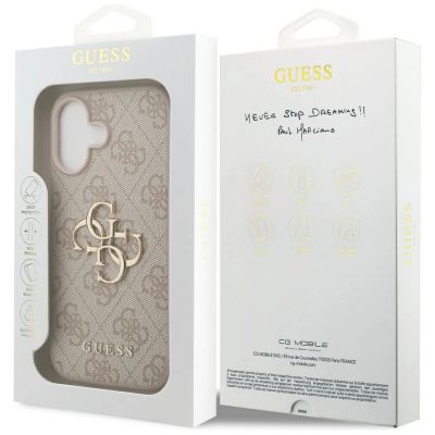 8. Etui Guess 4G Big Logo do iPhone 17 - różowe