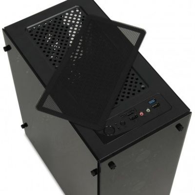 12. Obudowa IBOX MINI TOWER PASSION V4 GAMING OPV4 (Micro ATX; kolor czarny)