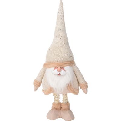 19. MIKOŁAJ NA TELESKOPOWYCH NOGACH 30X18X100CM ZŁOTY