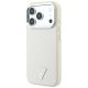 2. Etui Guess Grained Triangle Logo MagSafe na iPhone 18 Pro / 17 Pro - beżowe