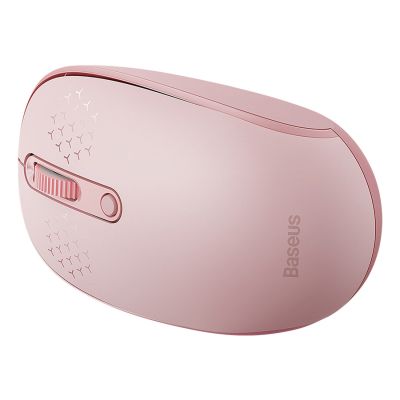 5. Myszka bezprzewodowa Baseus F01B 2.4GHz + Bluetooth 3.0 + 5.0 - różowa