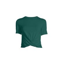 Koszulka CASALL Delight Short Wrap Tee zielony
