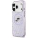 2. Etui Karl Lagerfeld IML Glitter Karl & Choupette Heads Logo MagSafe na iPhone 17 Pro Max - fioletowe