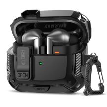 Etui Tech-Protect Silicone Hook na Samsung Galaxy Buds 3 / 3 FE / 3 Pro - czarne