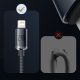 15. Baseus Crystal Shine Series kabel przewód USB do szybkiego ładowania i transferu danych USB Typ A - Lightning 2,4A 1,2m niebieski (CAJY000003)