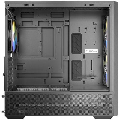 13. Antec FLUX REAR Midi Tower Czarny