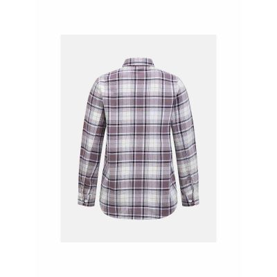 3. Koszula Peak Performance W Cotton Flannel Shirt fioletowo biała krata