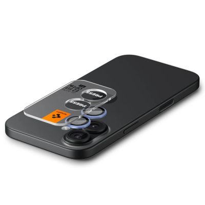 5. Osłona aparatu Spigen Optik Pro GLAS.TR ”EZ FIT” 2-pack na iPhone 16 / 16 Plus / 17 - niebieska