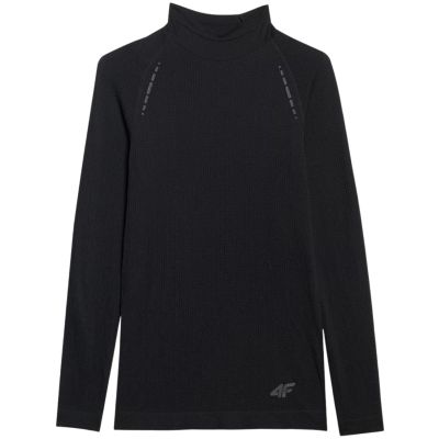10. Koszulka damska longsleeve 4F F419 głęboka czerń 4FWAW25TFLOF419 20S