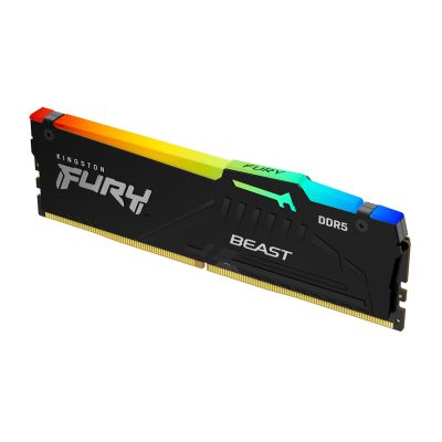 5. Kingston Technology FURY Beast RGB moduł pamięci 16 GB 1 x 16 GB DDR5 5600 MT/s 288-pin DIMM