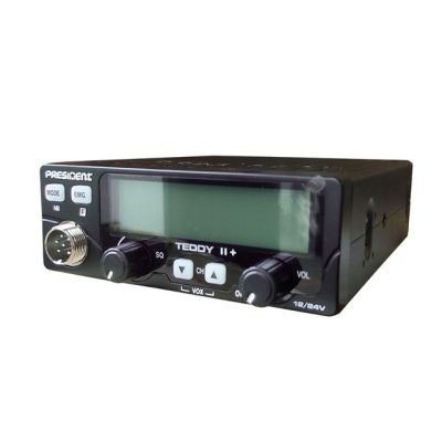 2. CB Radio PRESIDENT Teddy II+ 12/24V + ASC 7 kolorów AM/FM