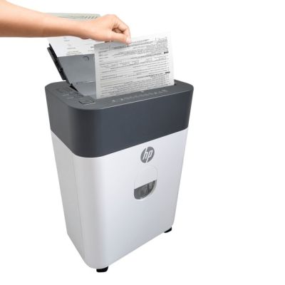 37. HP Niszczarka ONESHRED Auto 100CC, biało-szara