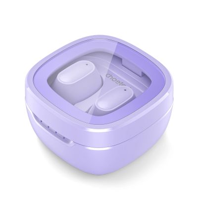 2. Słuchawki Choetech MEMS bezprzewodowe TWS Bluetooth 5.3 - fioletowe