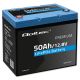 2. Qoltec Akumulator LiFePO4 Litowo-Żelazowo-Fosforanowy | 12.8V | 50Ah | 640Wh| BMS
