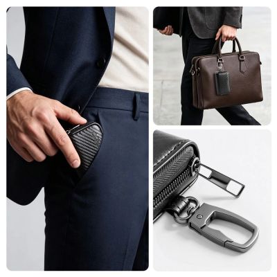 6. Etui antykradzieżowe Tech-Protect KLR300 na klucze samochodwe - czarne