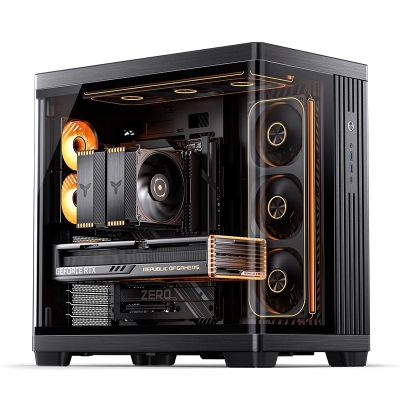3. Jonsbo TK-4 Gehäuse, Midi-Tower, ATX, Tempered Glass - schwarz