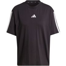 Koszulka damska adidas Essentials 3-Stripes Boyfriend czarna JC5960